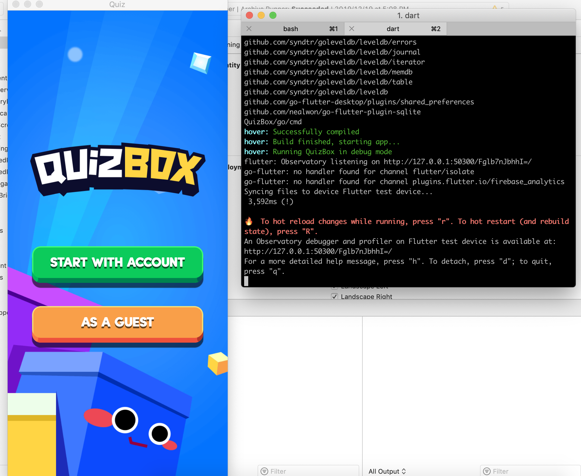 A Flutter desktop application running on macOS